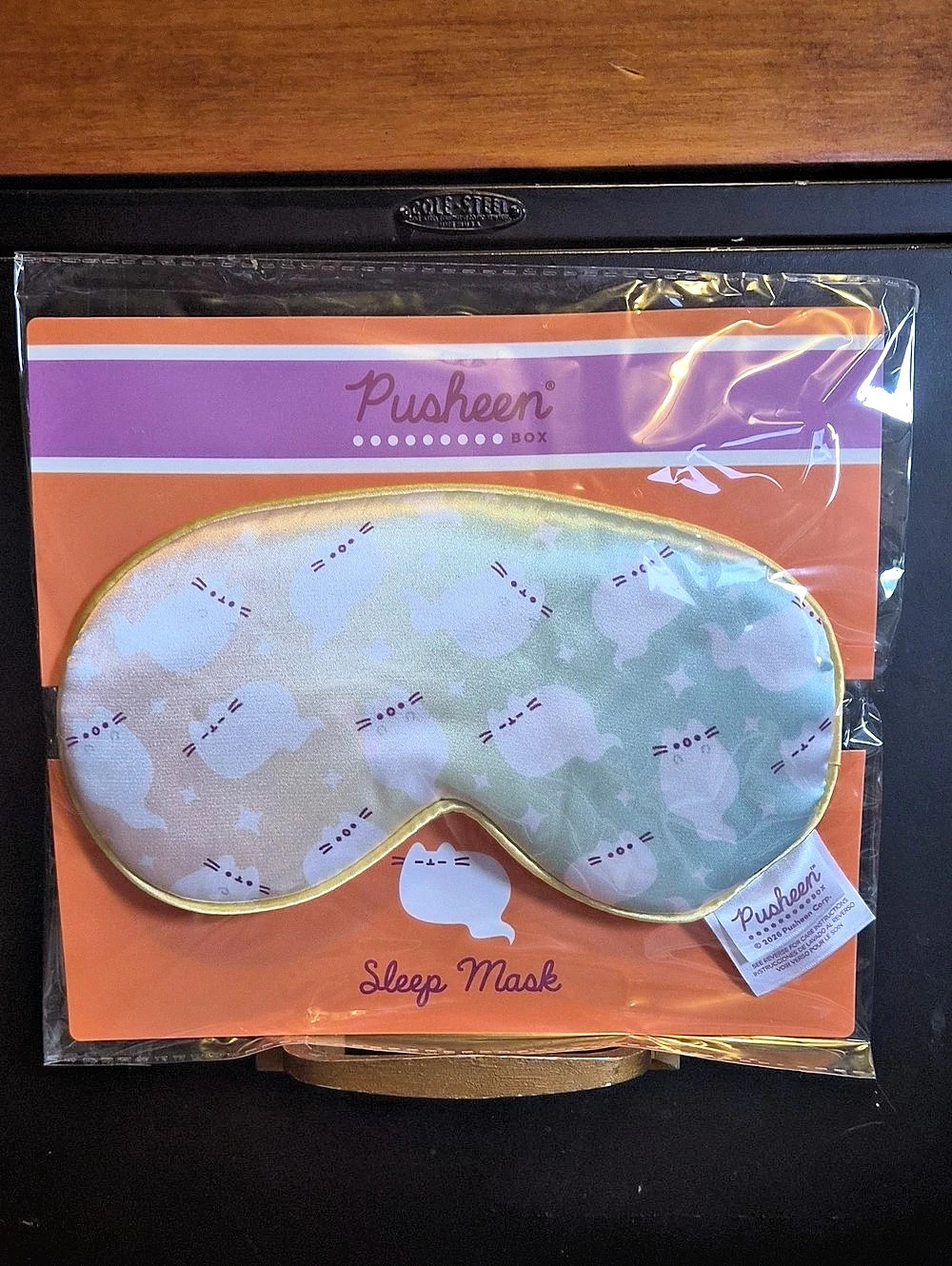 Pusheen Sleep Mask NWT Green & Pink